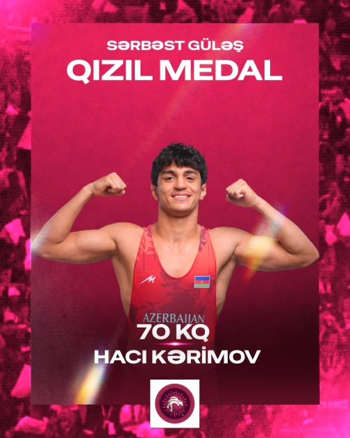 Azerbaijani wrestlers win gold and three bronze medals at European U-20 Championships (PHOTO)