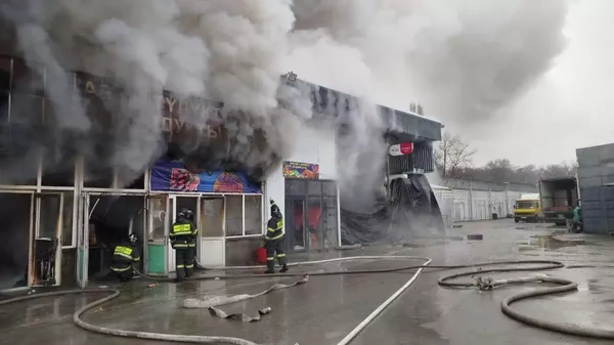Major fire breaks out at a market in Kyrgyzstan's capital PHOTO / VIDEO