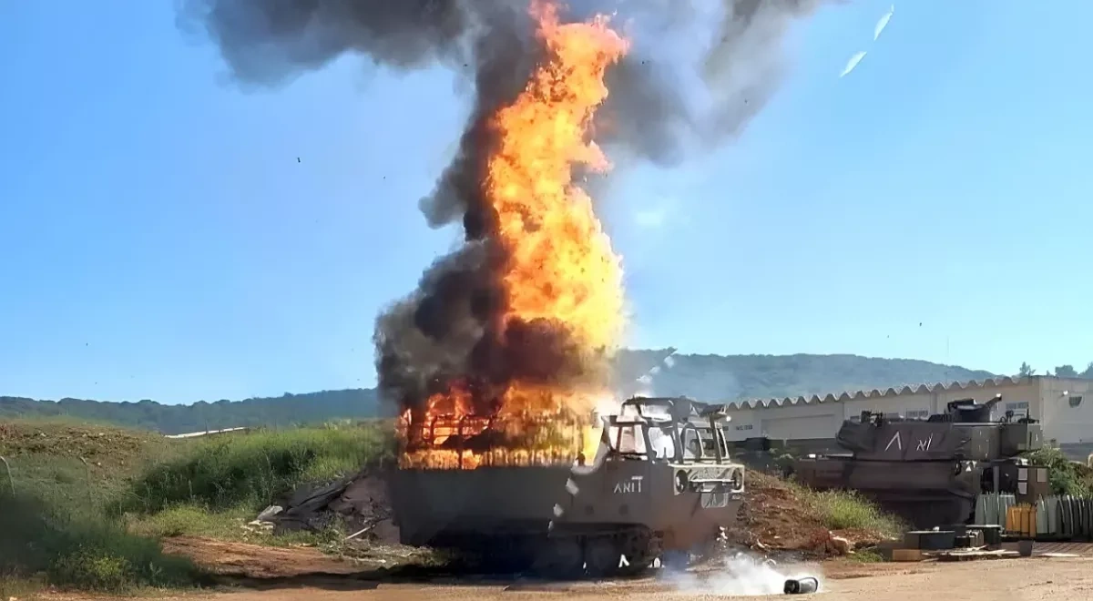 Hezbollah drone targets Israeli military vehicle