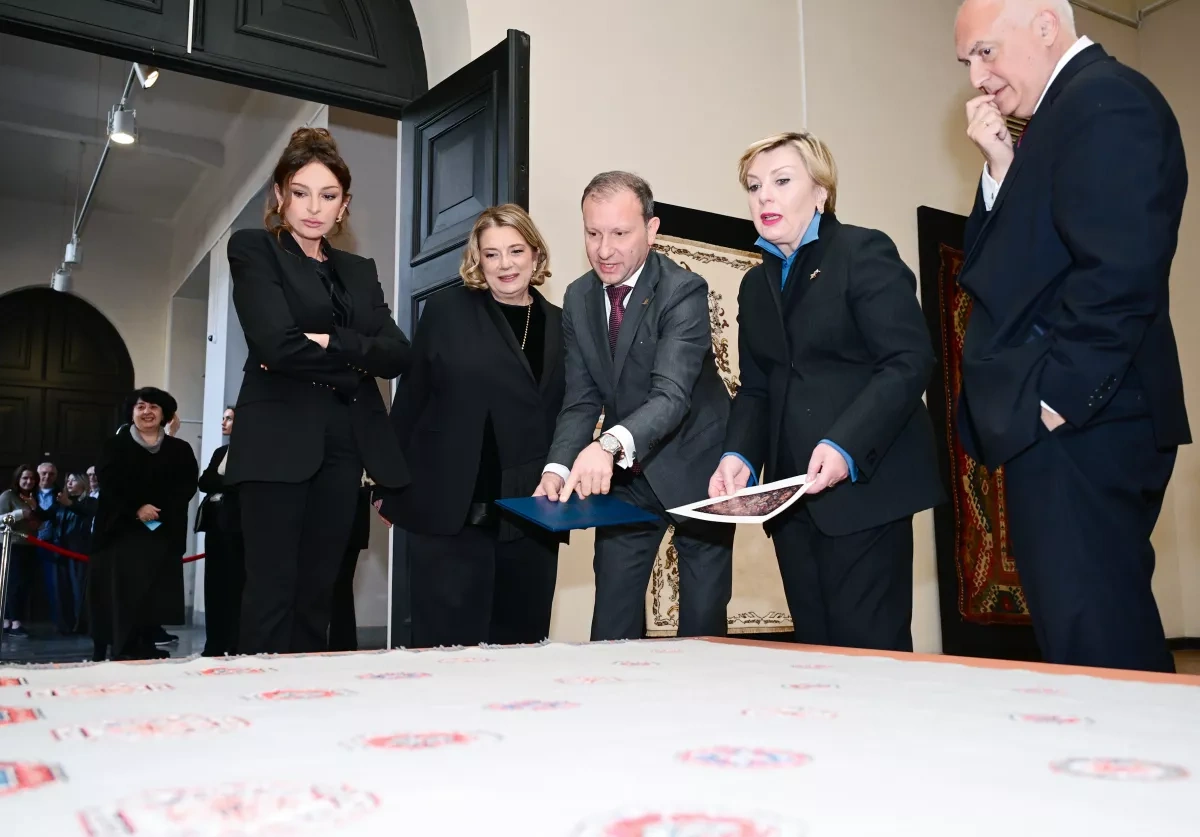Azerbaijani First Lady Mehriban Aliyeva visits Georgian National Museum in Tbilisi PHOTO