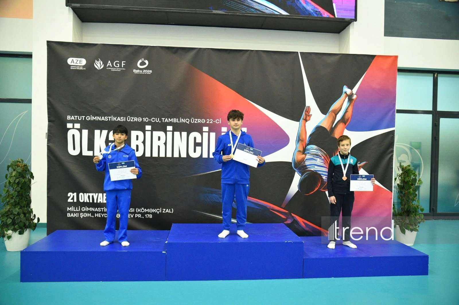Azerbaijan holds national trampoline, tumbling championships in Baku (PHOTO)