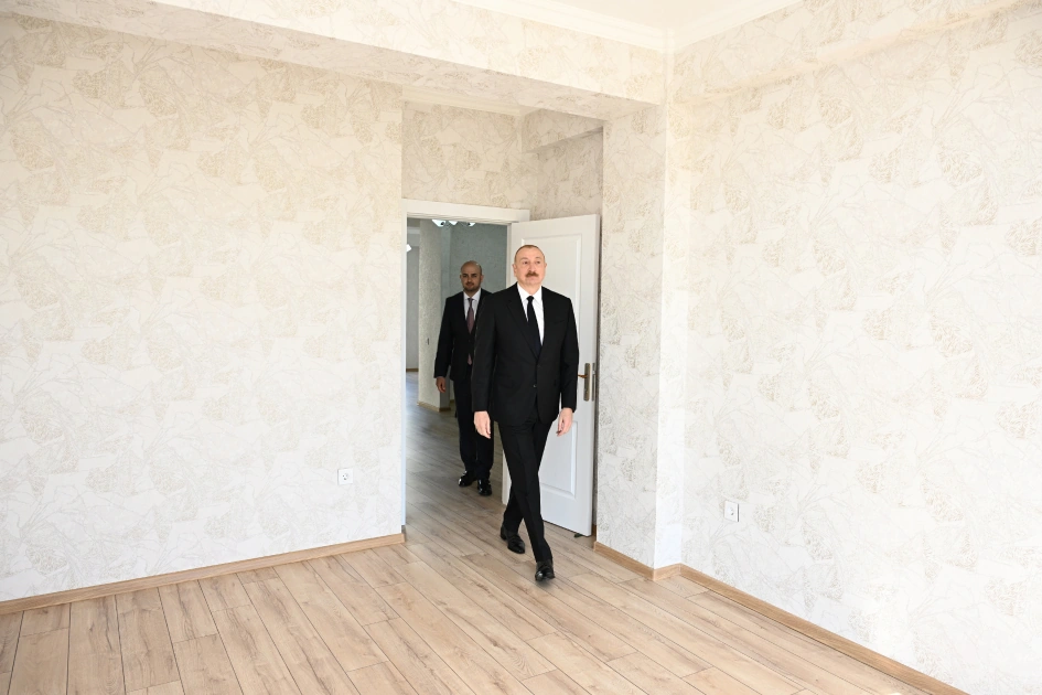 President Ilham Aliyev inaugurates first residential complex in Zangilan (PHOTO)