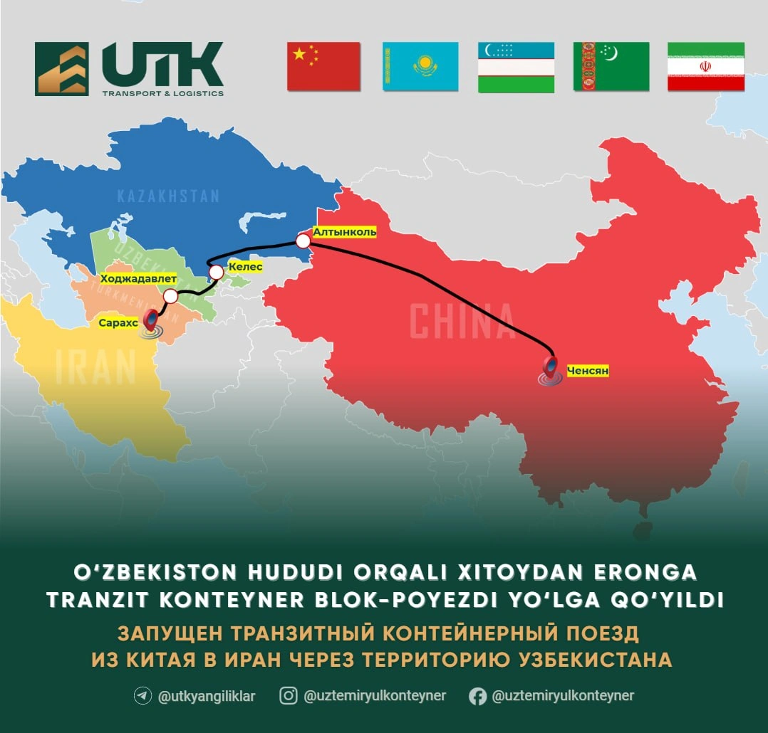 China’s new rail route to Iran puts Uzbekistan in spotlight