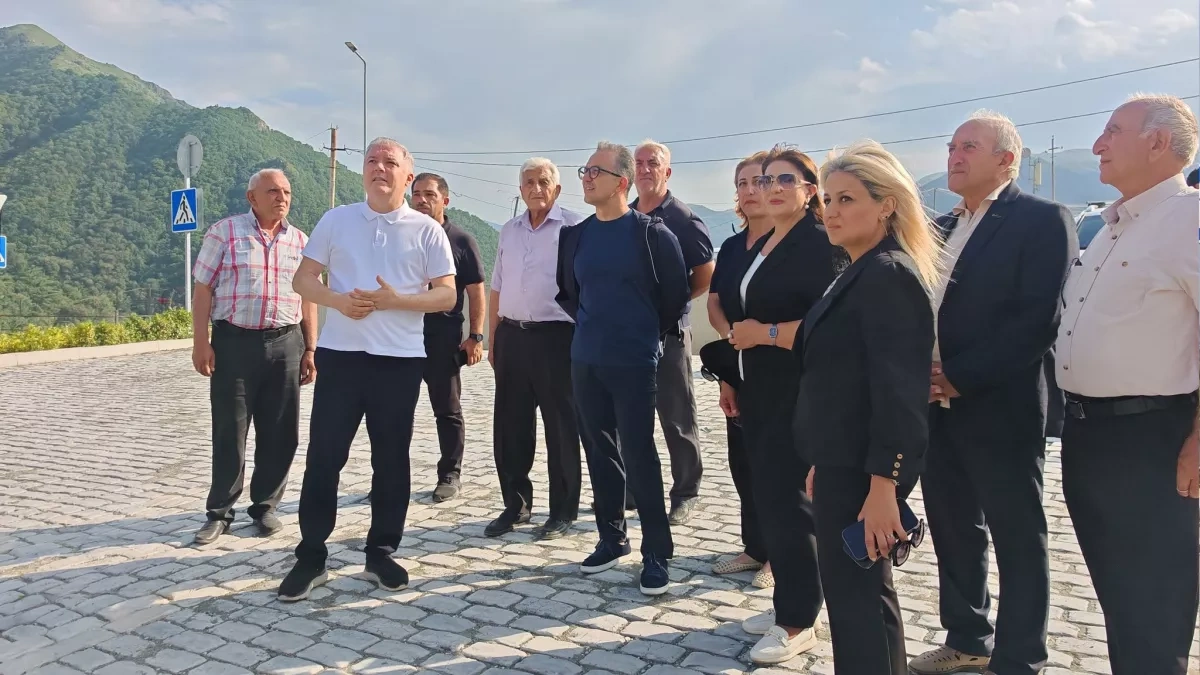 Azerbaijani officials inspect cemeteries damaged during Armenian occupation PHOTO