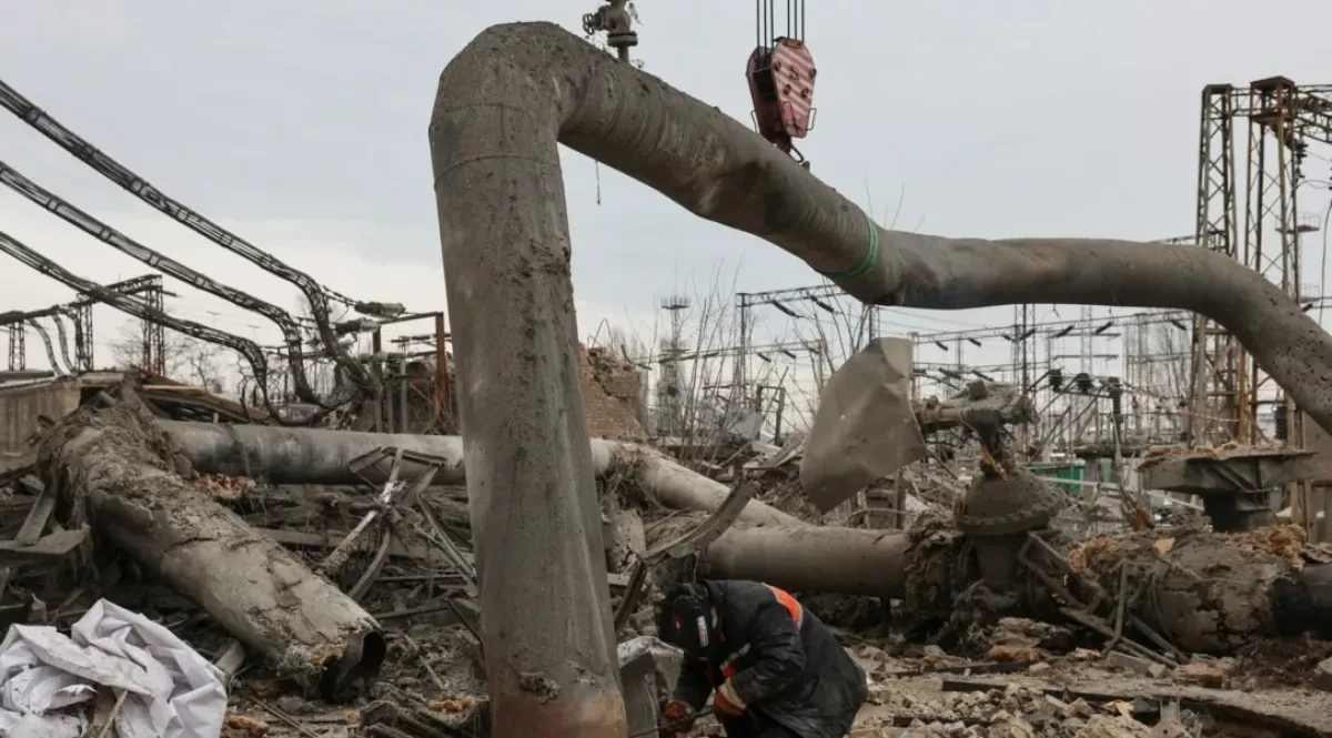 Russian strikes wipe out Kherson CHP plant’s remaining equipment PHOTO