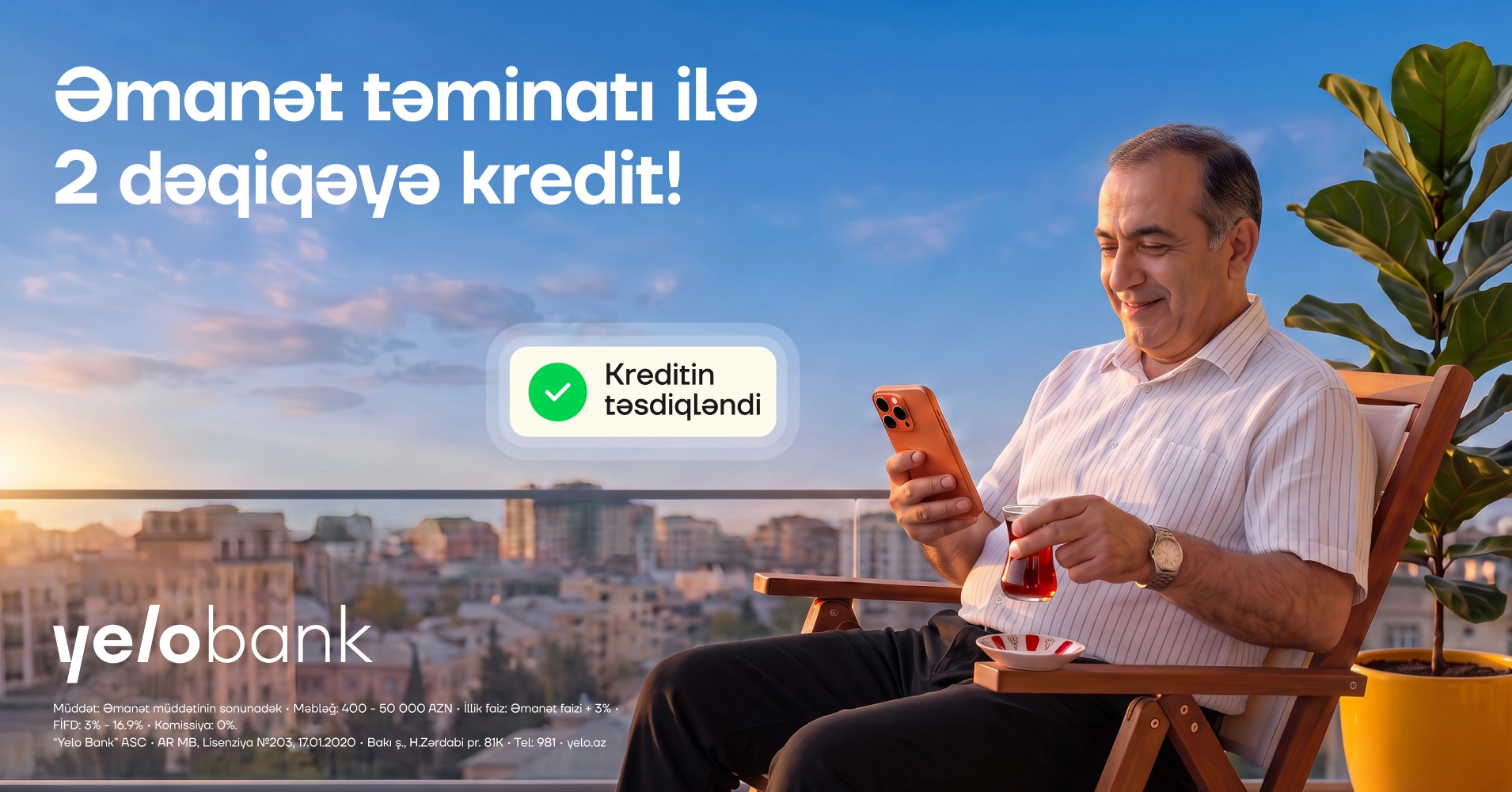 Deposit-secured loan in just 2 minutes!