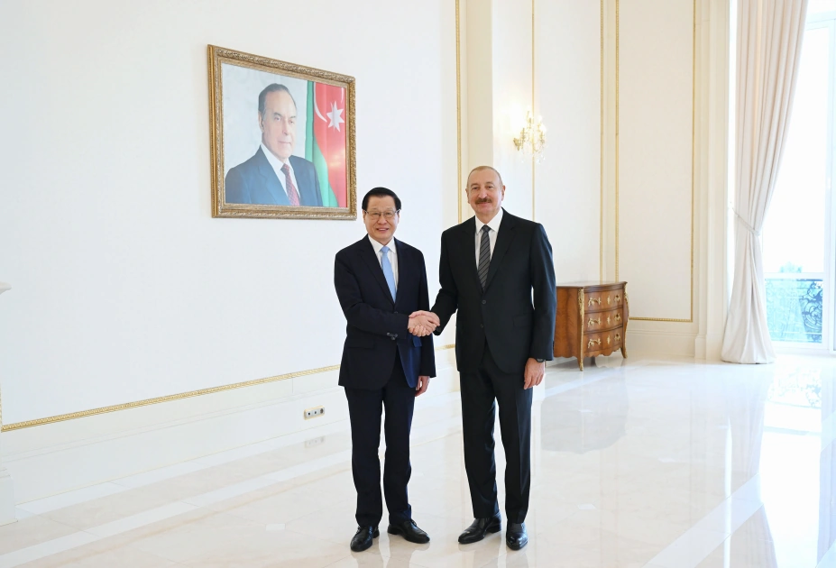 President Ilham Aliyev receives delegation led by Prosecutor General of Supreme People's Procuratorate of China (PHOTO)