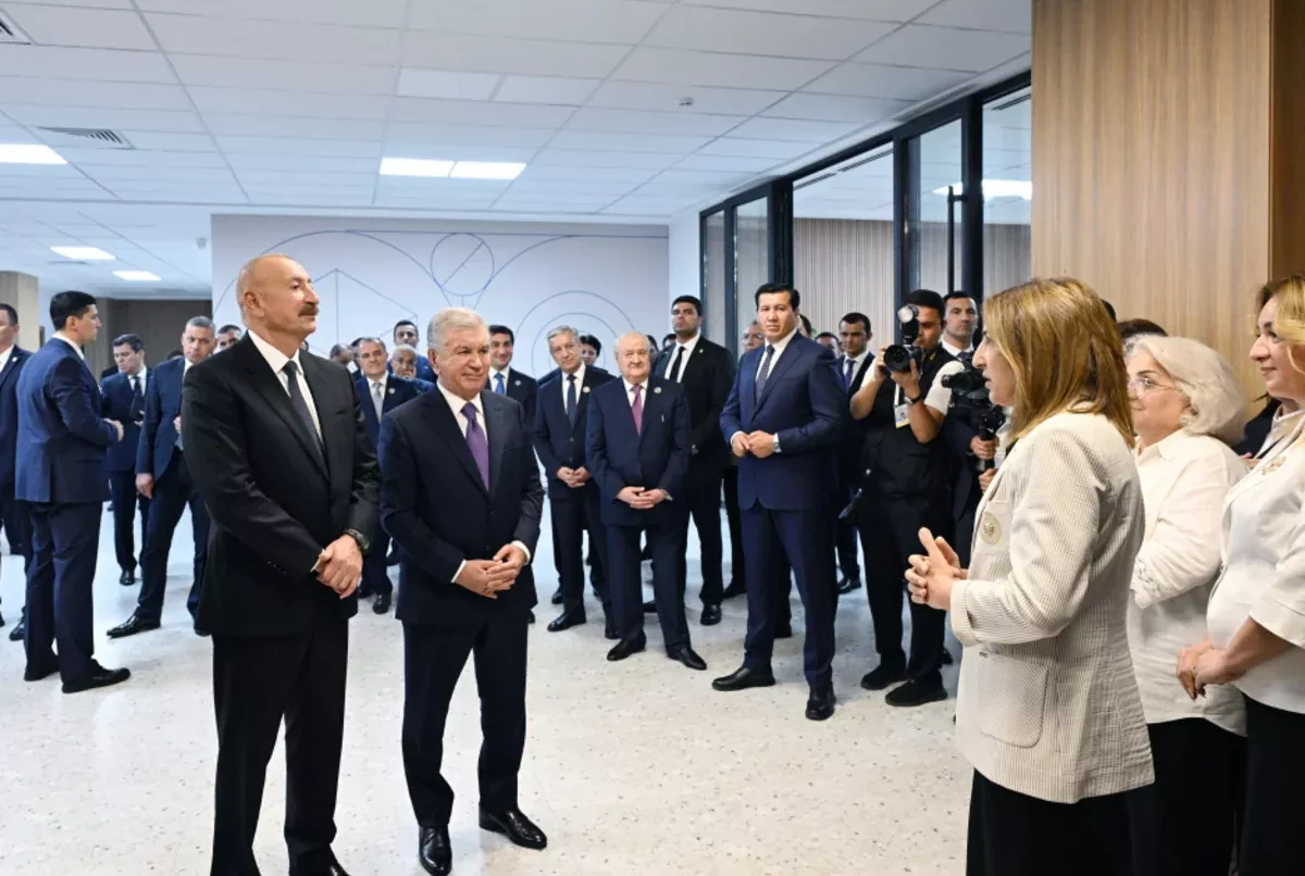 Azerbaijani, Uzbek leaders open Nizami Ganjavi National Pedagogical University in Tashkent PHOTO