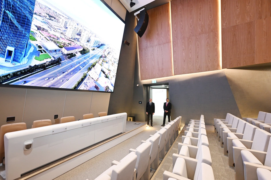 President Ilham Aliyev attends opening of new building of Central Bank (PHOTO)