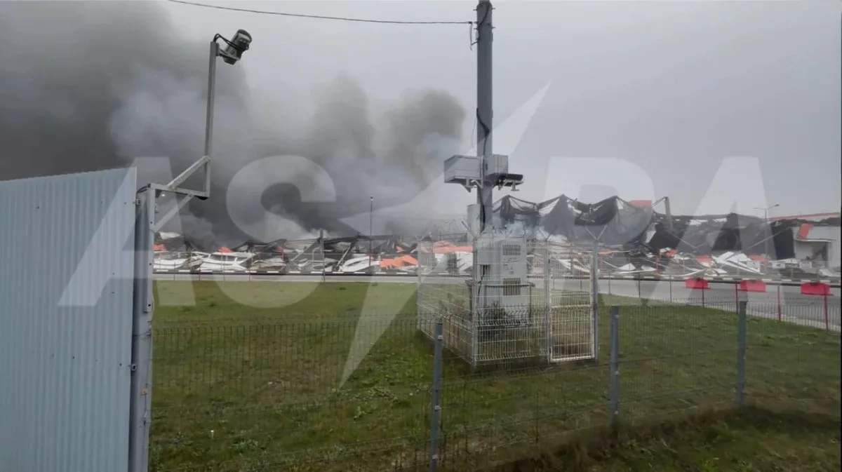 ASTRA: UAV attack damages warehouse near Moscow PHOTO