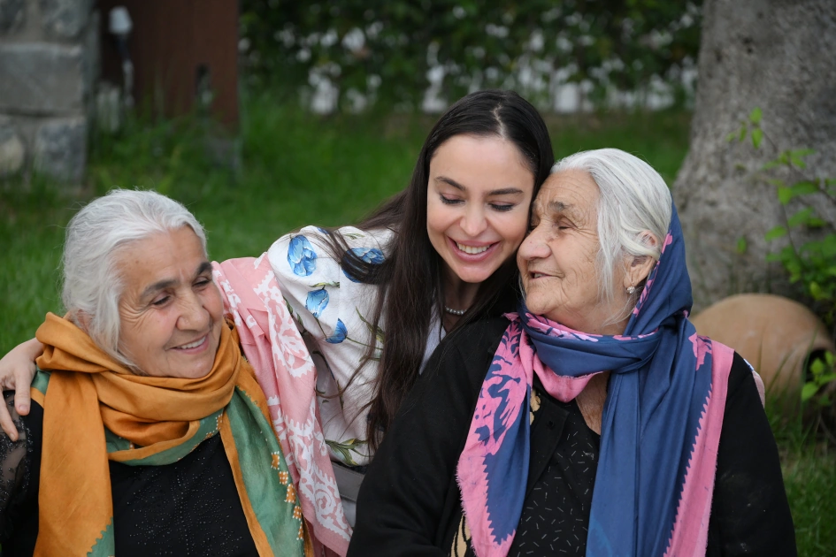 Leyla Aliyeva and Arzu Aliyeva attend opening of historical and architectural monuments after restoration in Sheki city (PHOTO)