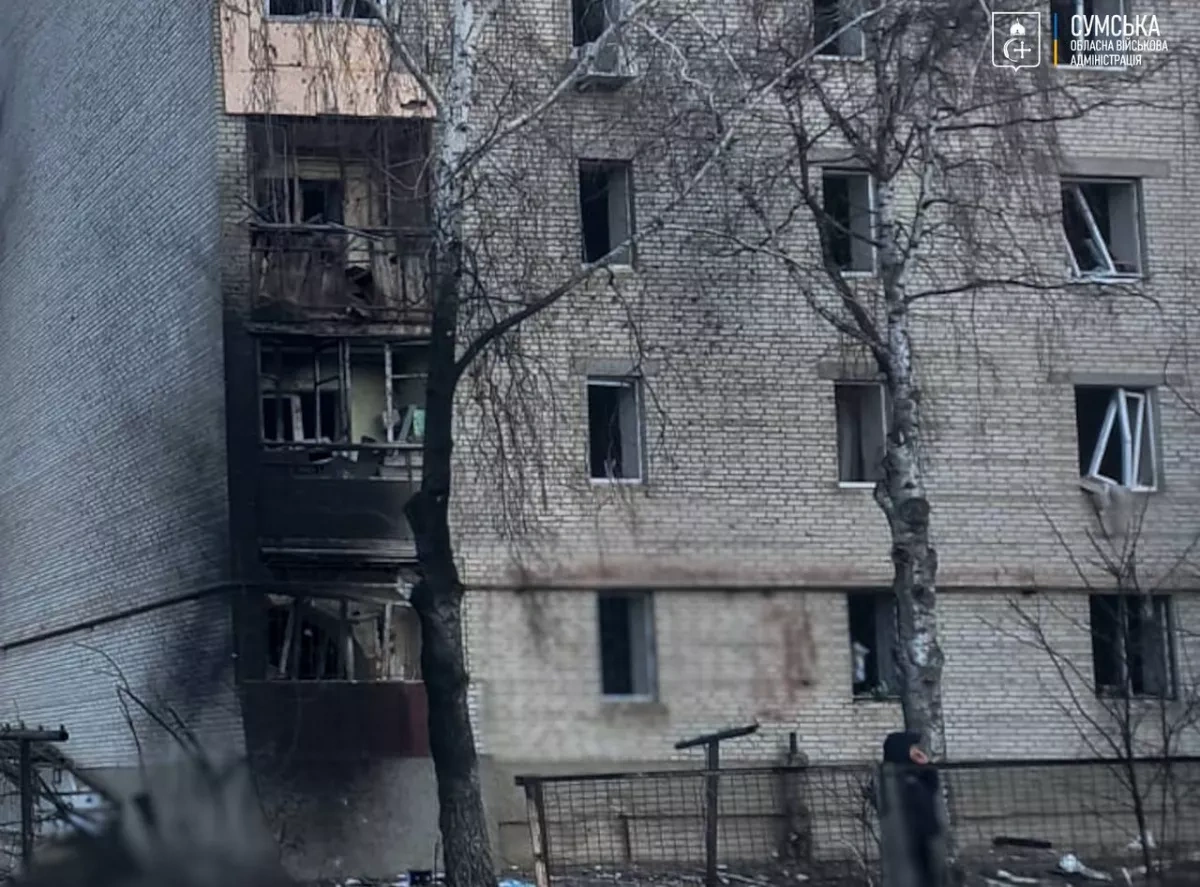 Russia targets Ukraine’s Sumy again, hitting Bilopillia with guided bombs PHOTO