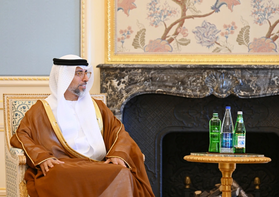 President Ilham Aliyev receives Minister of Energy and Infrastructure of United Arab Emirates (PHOTO)