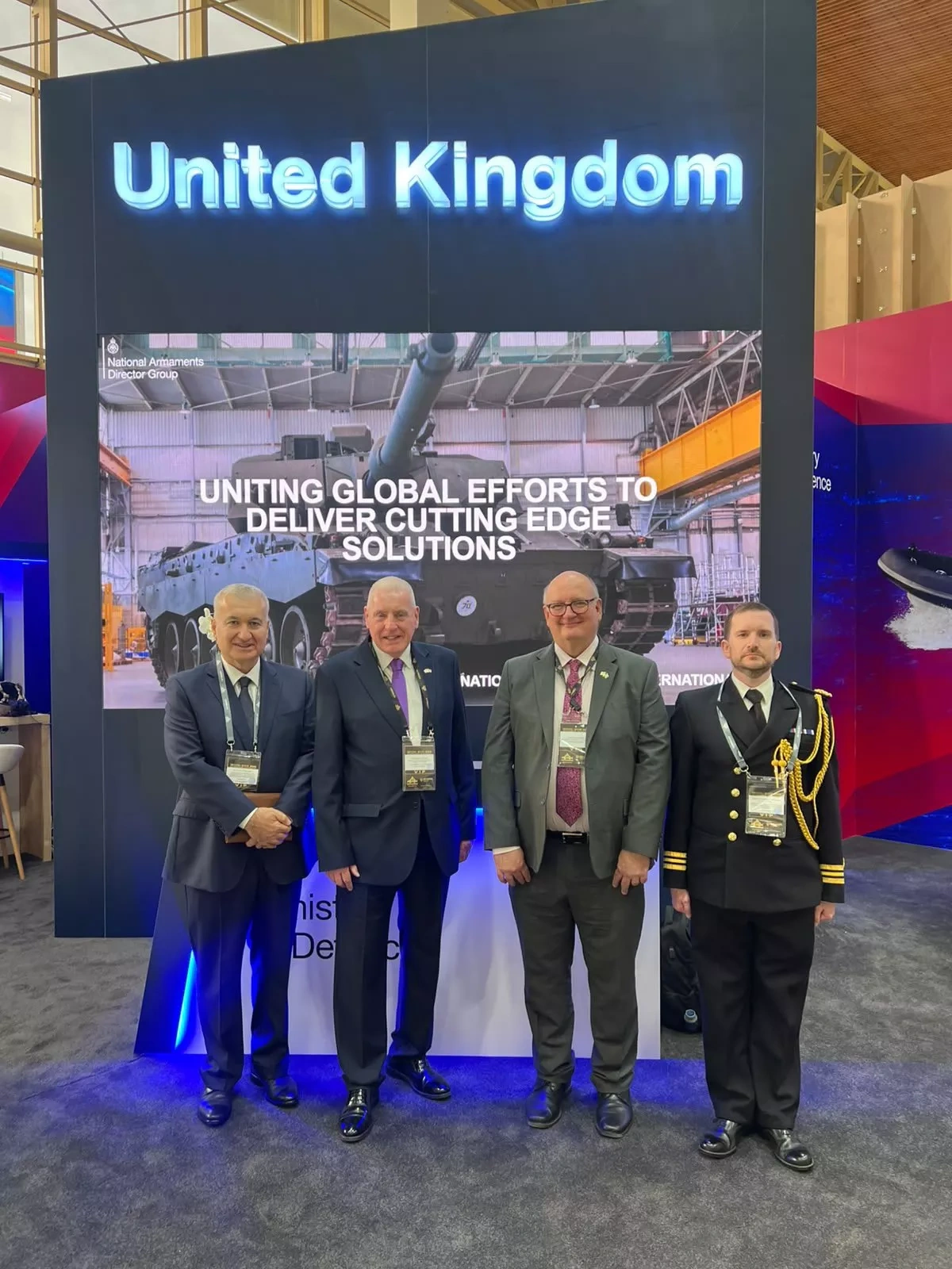 British defence minister takes part in ADEX for first time