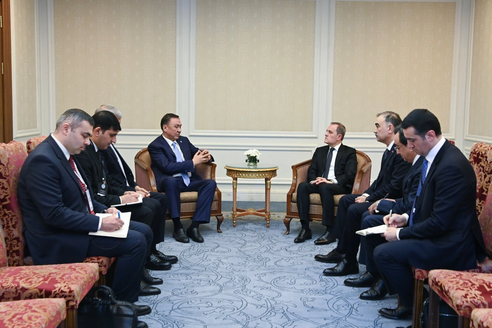 Azerbaijani FM discusses Iranian attacks with OTS secretary general (PHOTO)