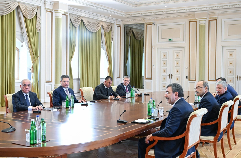 President Ilham Aliyev receives participants of meeting of heads of government of member states of Organization of Turkic States (PHOTO)