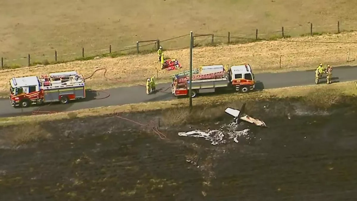 Light aircraft crashes on private property in Australia, killing two PHOTO