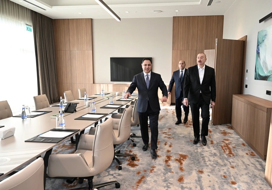 President Ilham Aliyev attends opening of Hilton Garden Inn hotel in Aghdam (PHOTO)