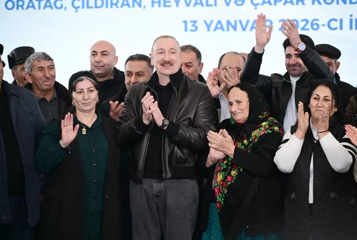 Azerbaijani president meets with Aghdara residents PHOTO