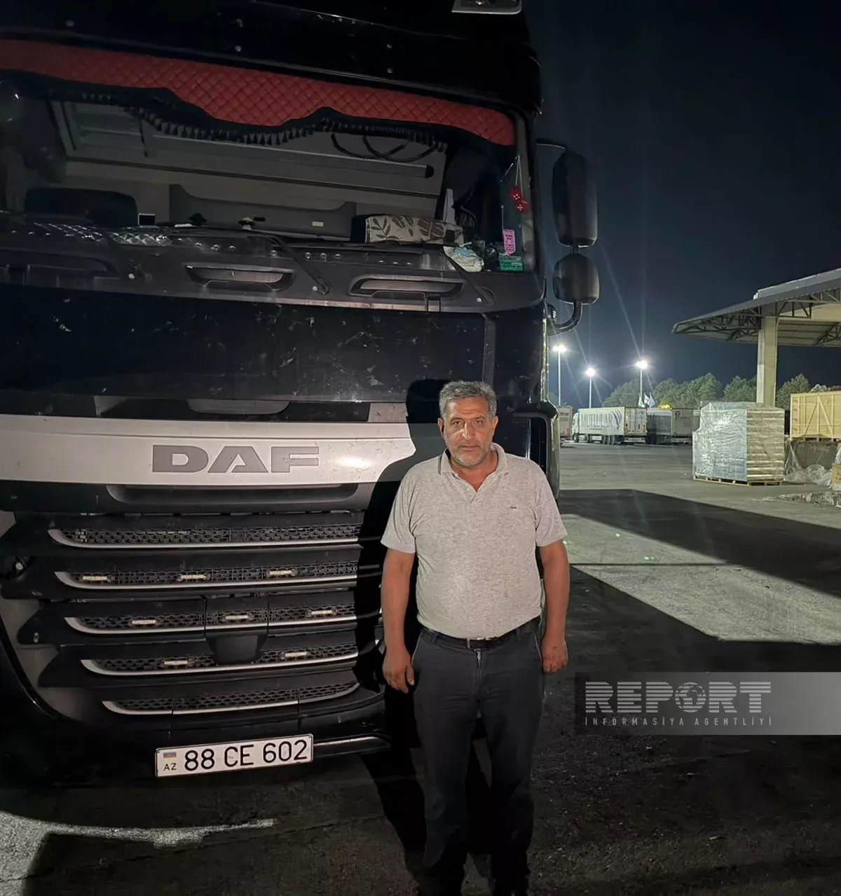 Georgian Customs holds Azerbaijani trucks for weeks, embassy steps in PHOTO