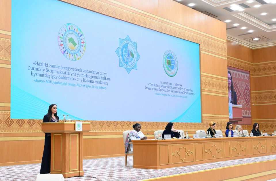 Heydar Aliyev Foundation VP Leyla Aliyeva participates in international conference in Turkmenistan (PHOTO)