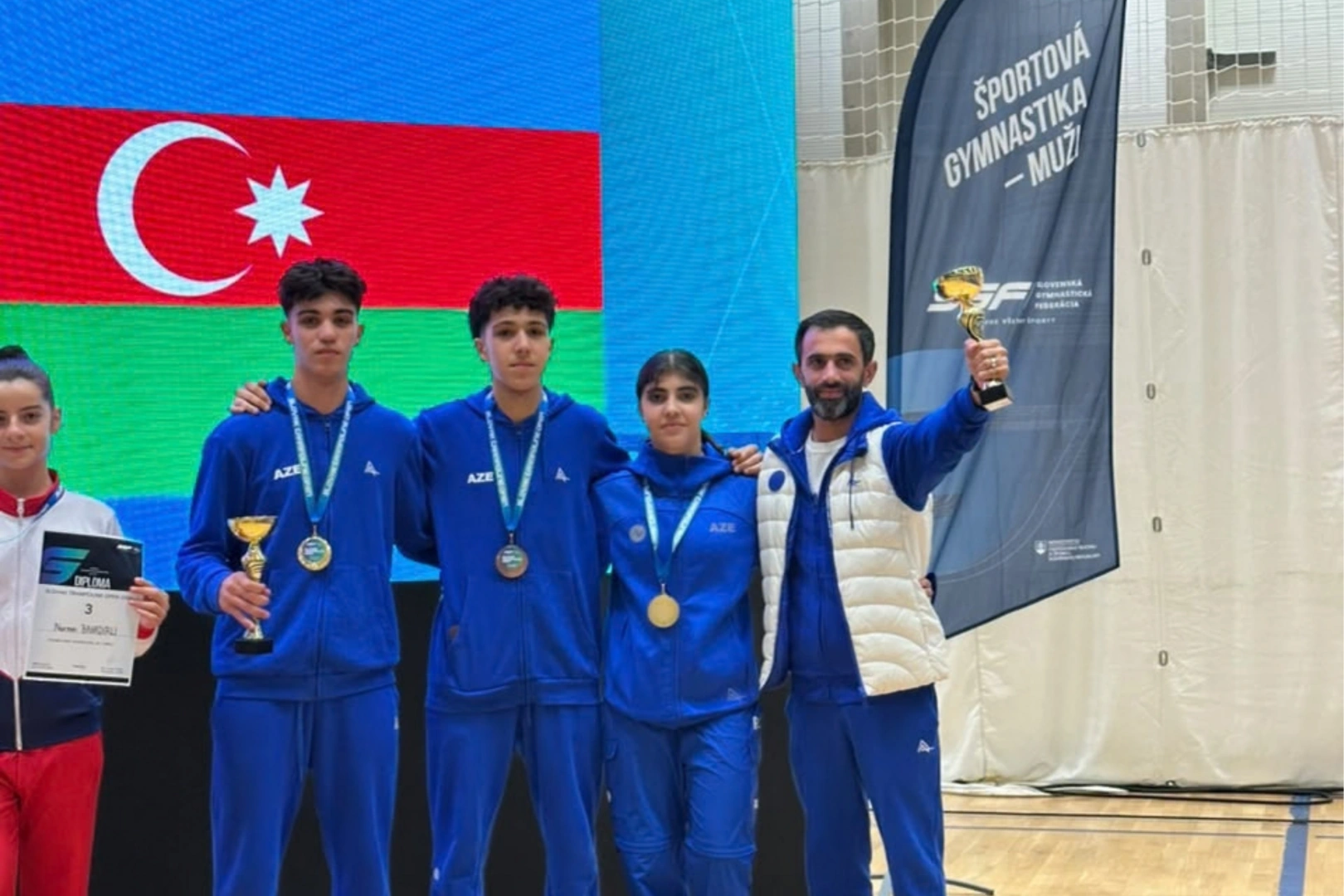 Azerbaijani gymnasts secure multiple medals in Bratislava (PHOTO)