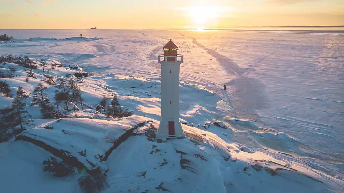 Entire Gulf of Finland covered in ice amid cold snap