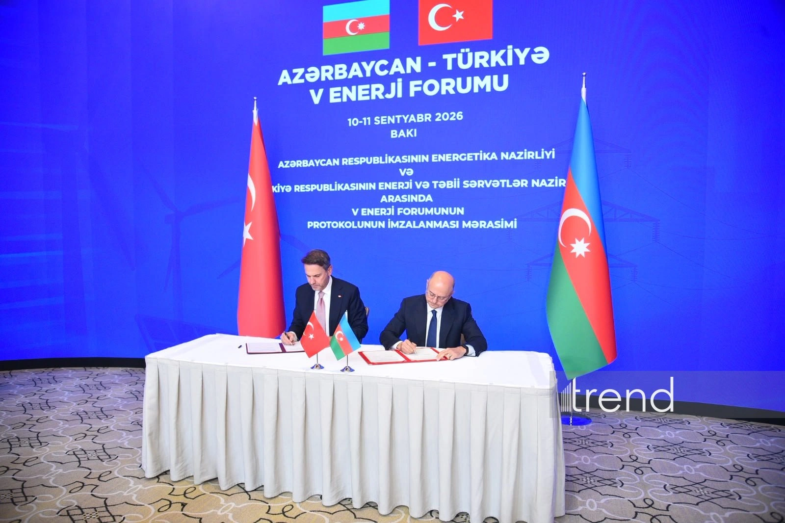 Azerbaijan, Türkiye sign protocol of 5th Energy Forum (PHOTO)