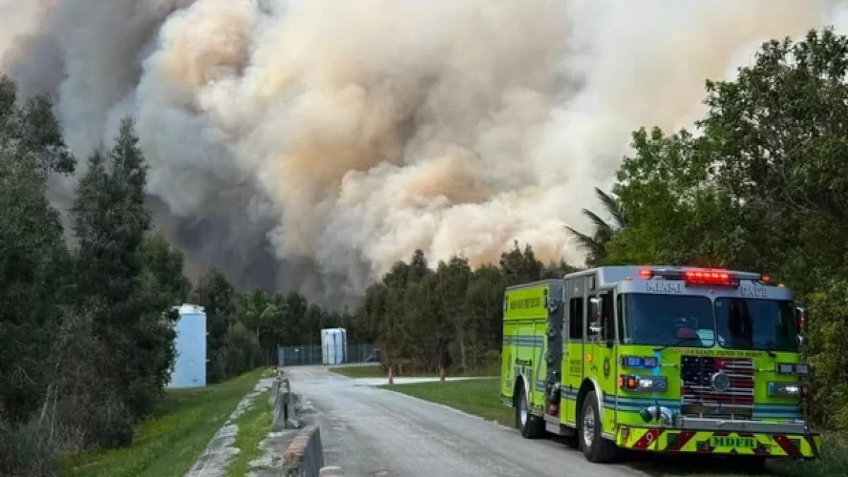 US: Miami-Dade wildfires prompt road closures, evacuations VIDEO