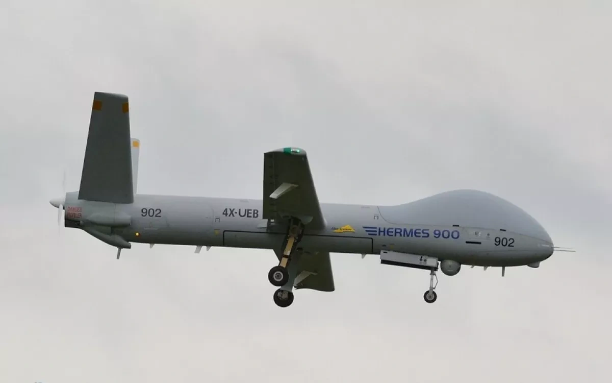 Iran says air defences shot down Hermes 900 drone in Lorestan video