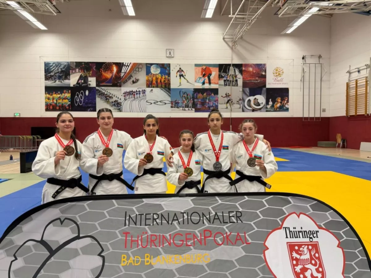 Azerbaijan female judokas win six medals at Thuringia Cup in Germany PHOTO