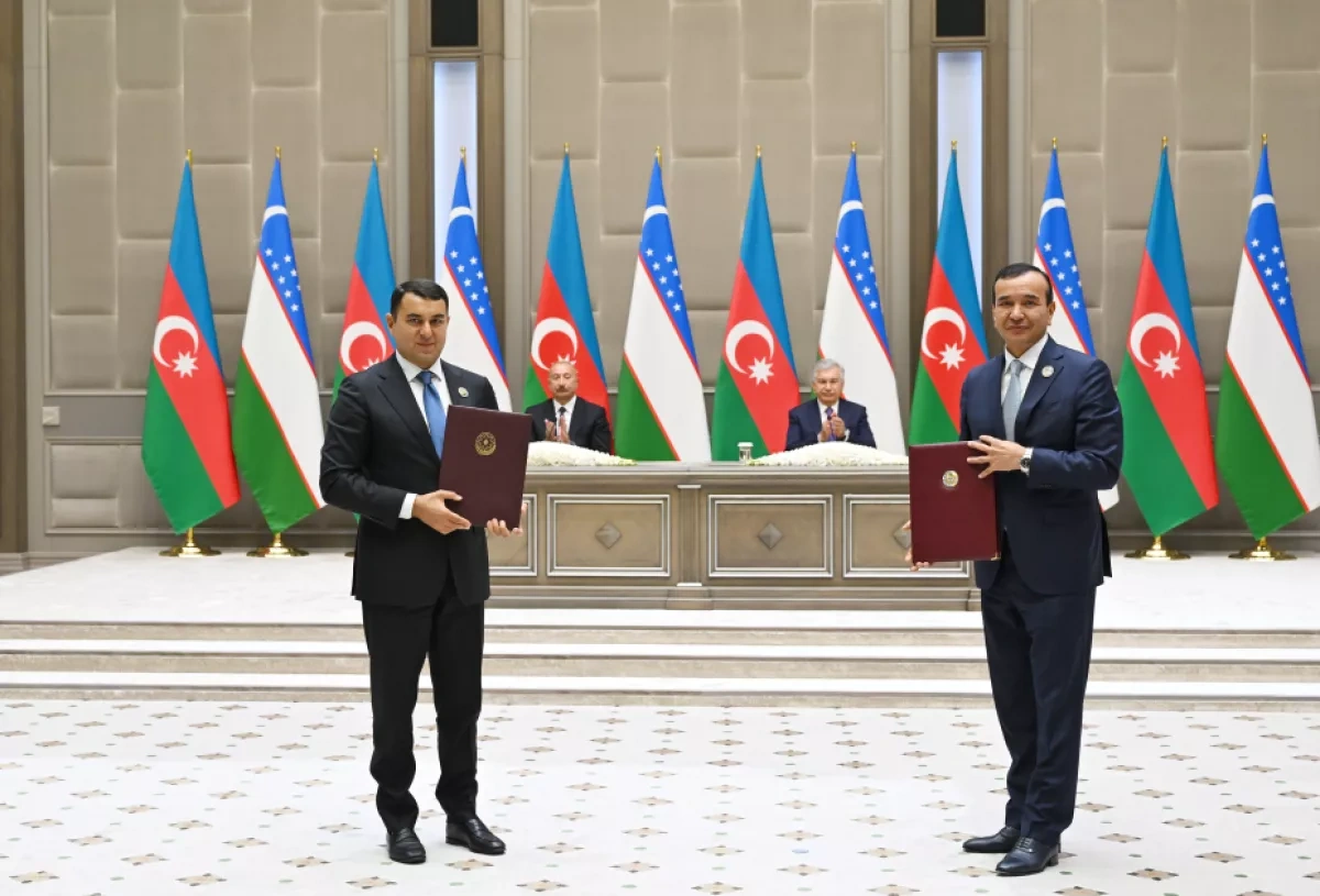 Azerbaijan, Uzbekistan sign bilateral documents in Tashkent PHOTO