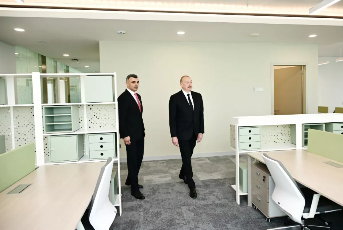 Azerbaijani president inaugurates new Central Bank administrative building PHOTO