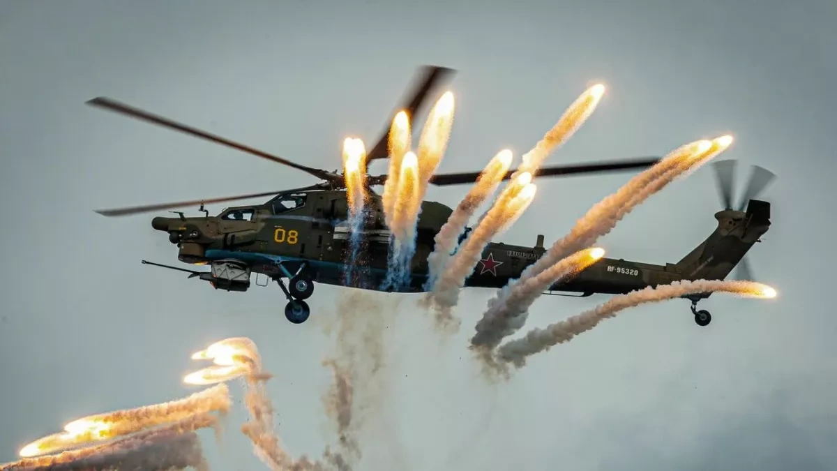 Ukraine downs Russian Mi-28 helicopter near Belgorod VIDEO