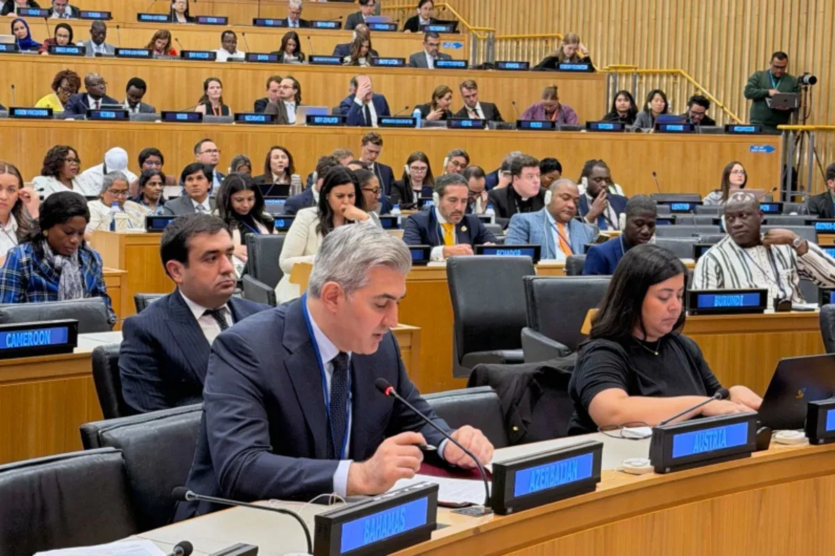 Azerbaijan highlights role as WUF13 host at UN migration forum side event