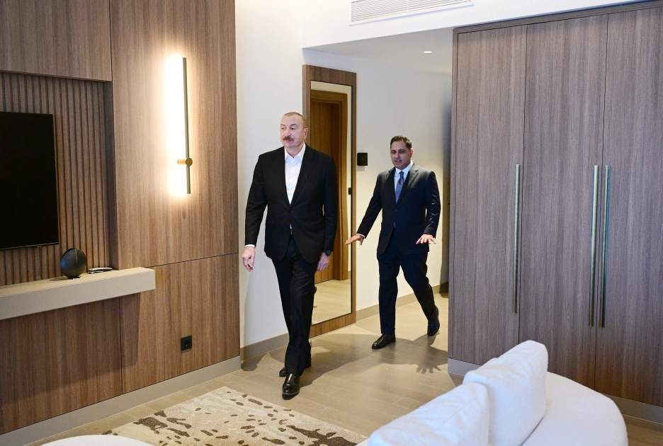 President Ilham Aliyev attends opening of Hilton Garden Inn hotel in Aghdam (PHOTO)