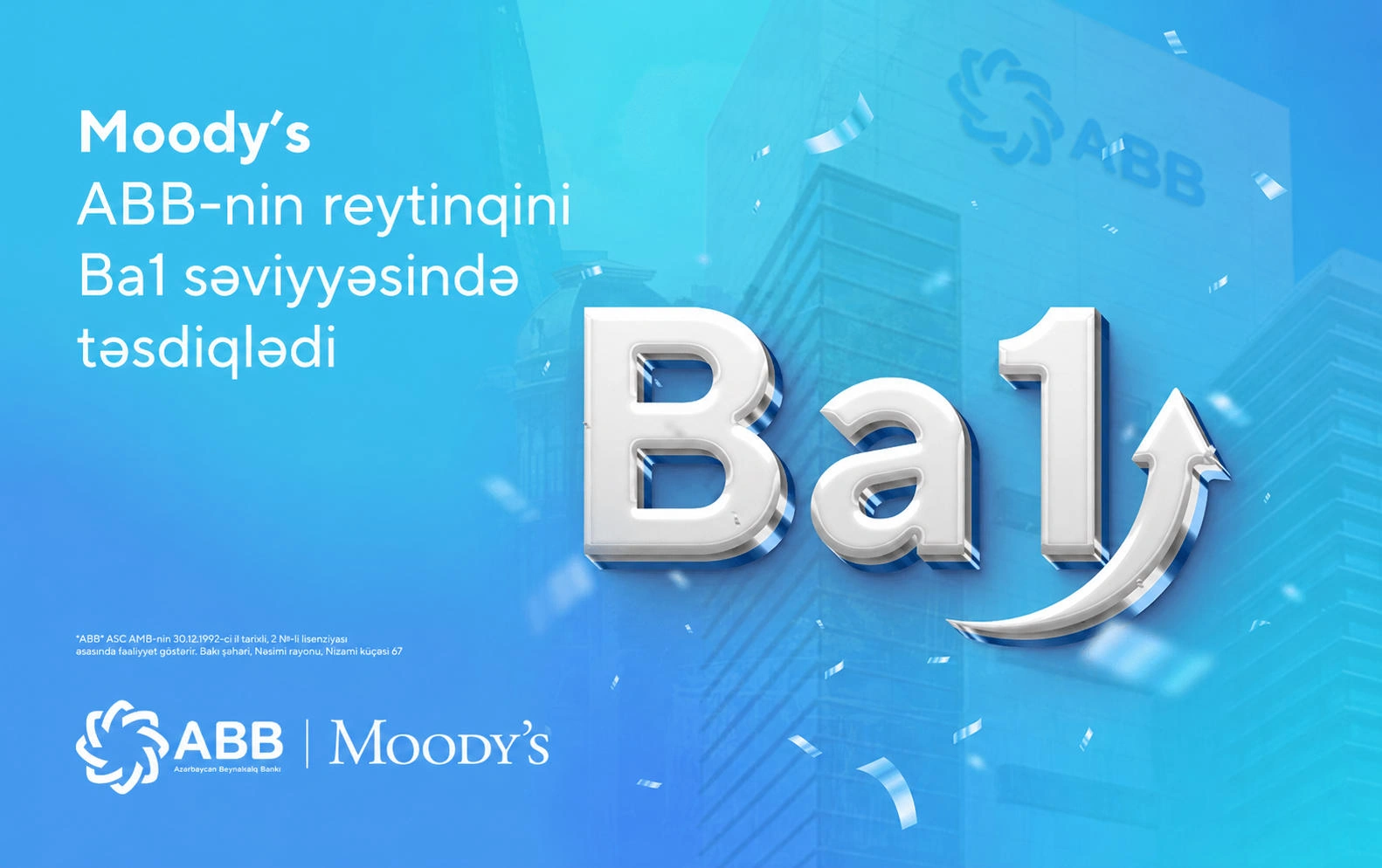 Moody’s affirms ABB Bank’s rating at a high level