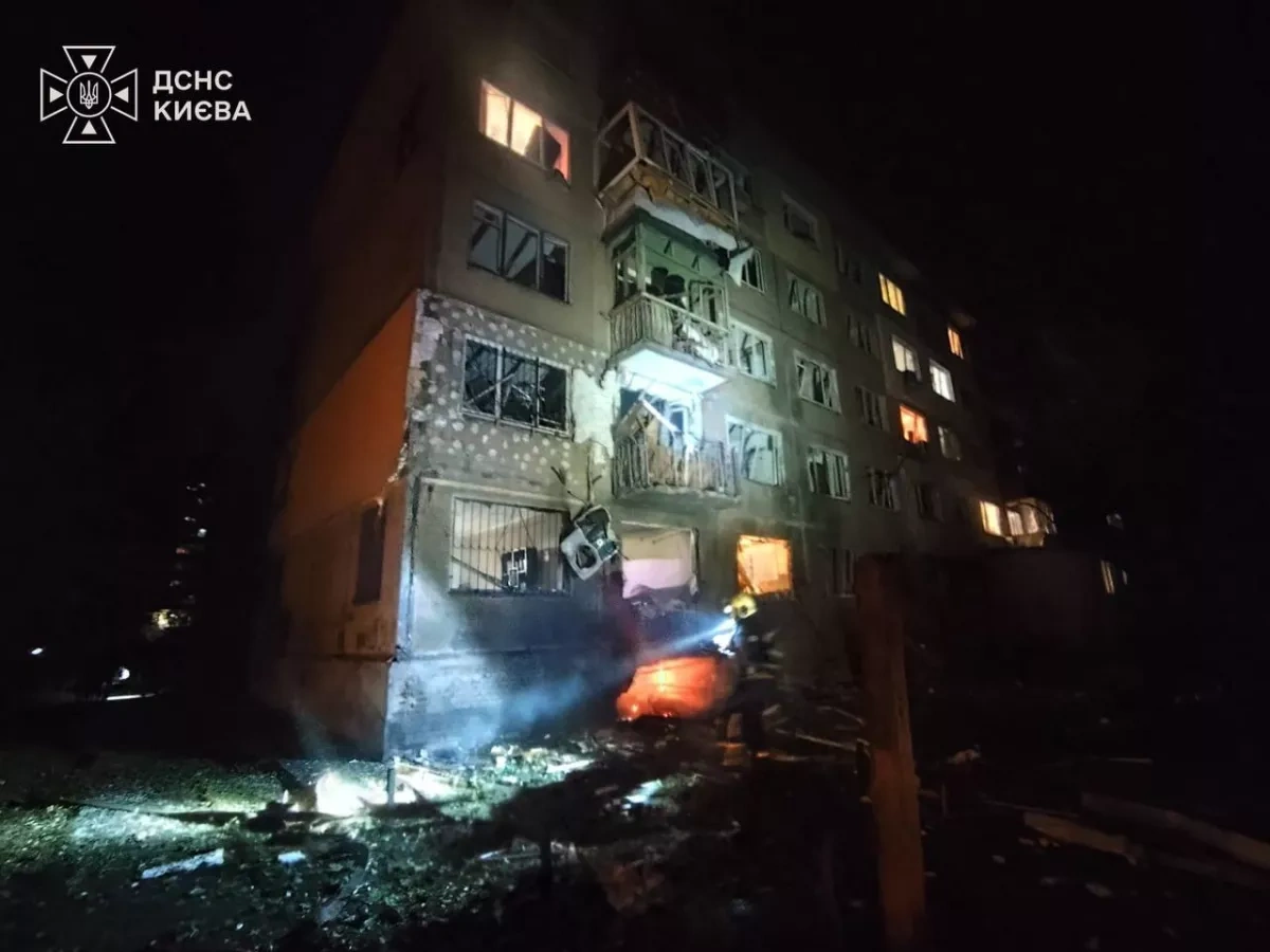 Overnight Russian strike on Kyiv leaves four people injured