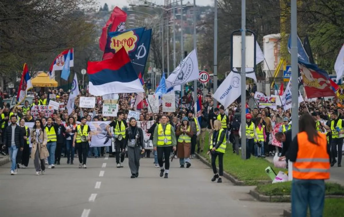 Thousands protest university crackdown in Serbia’s Novi Pazar