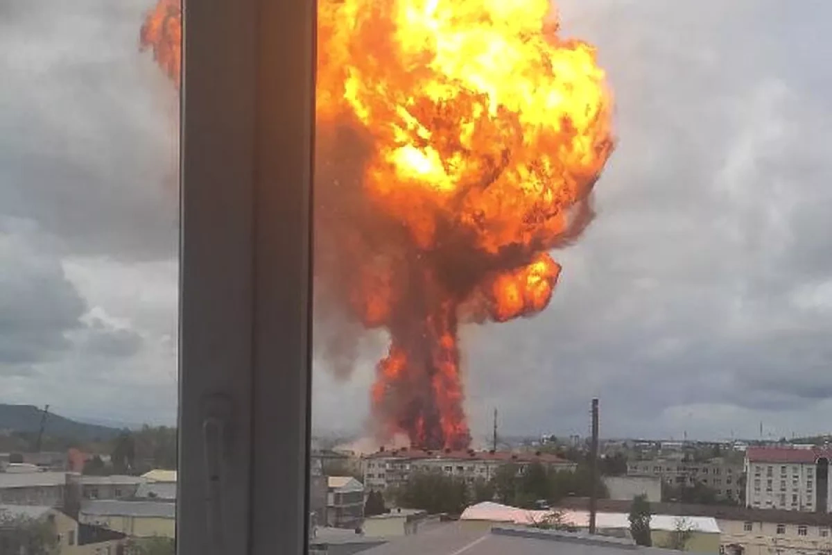 Blast in Russia's Pyatigorsk leaves one seriously injured VIDEO
