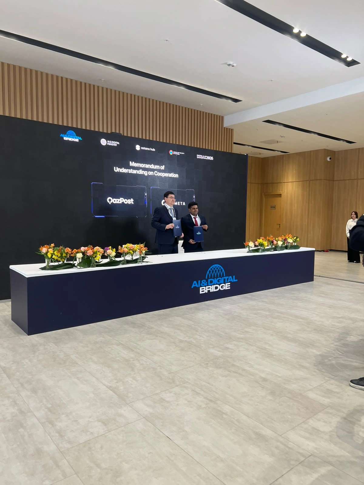 Kazpost, Singapore-Based Abhibha sign MoU on digital asset access