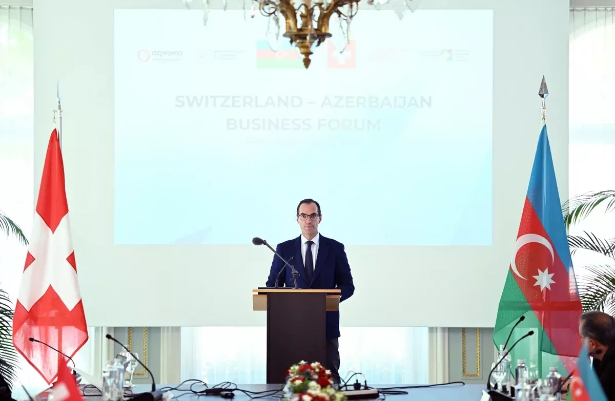 Azerbaijani minister presents investment opportunities to Swiss businesses PHOTO