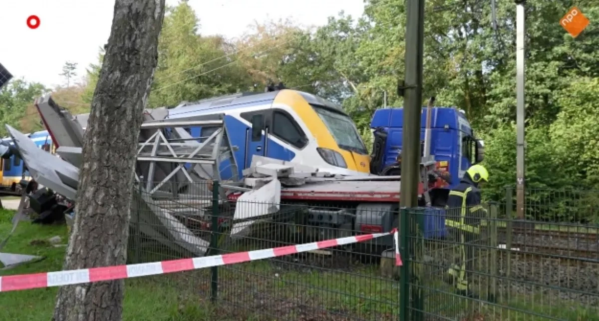 Passenger train collides with lorry in Netherlands