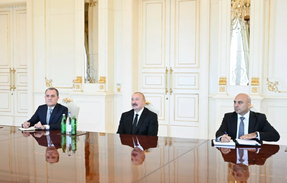 Azerbaijani president holds talks with Türkiye’s top diplomat PHOTO