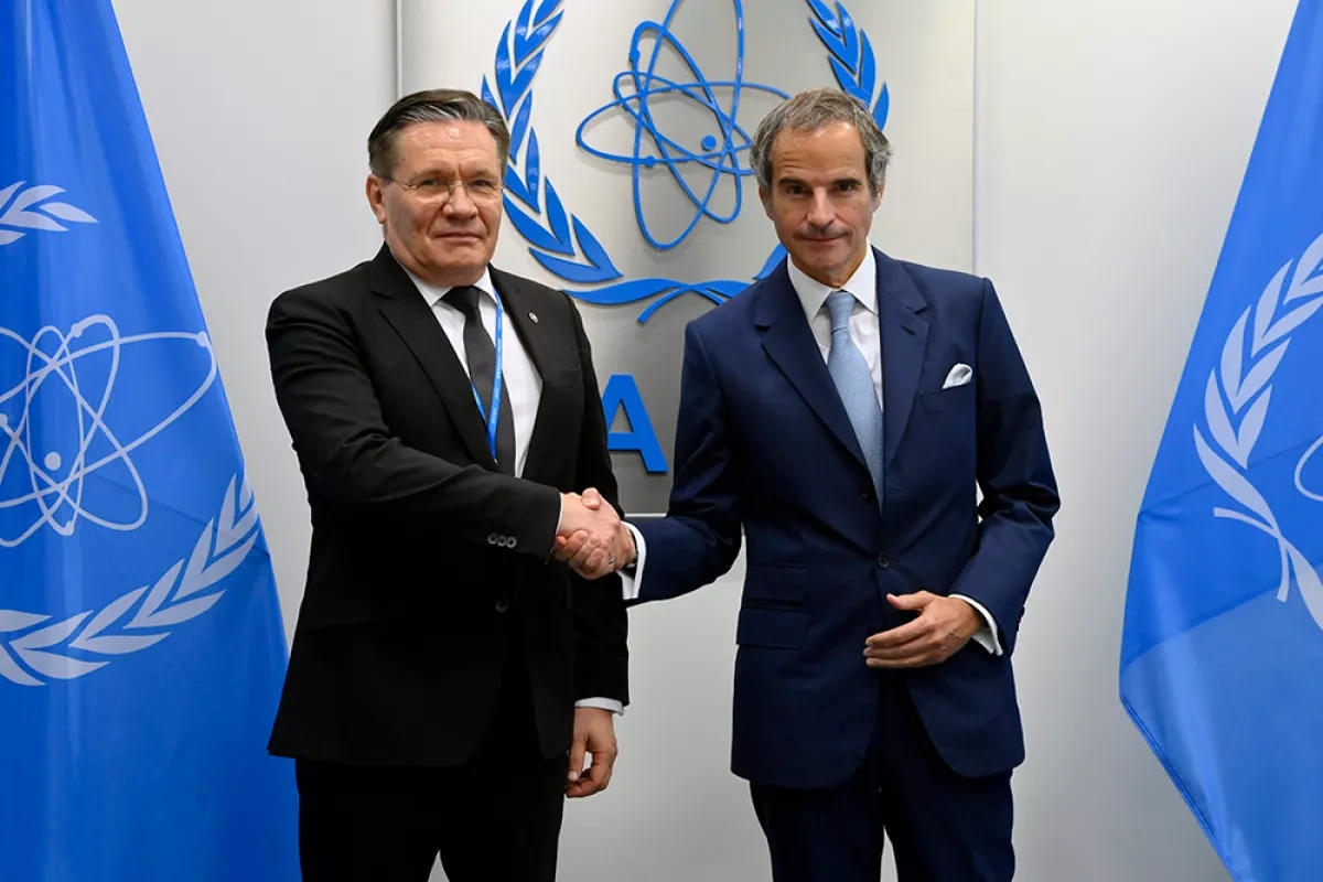Russia’s nuclear firm chief, IAEA head discuss Zaporizhzhia nuclear plant safety