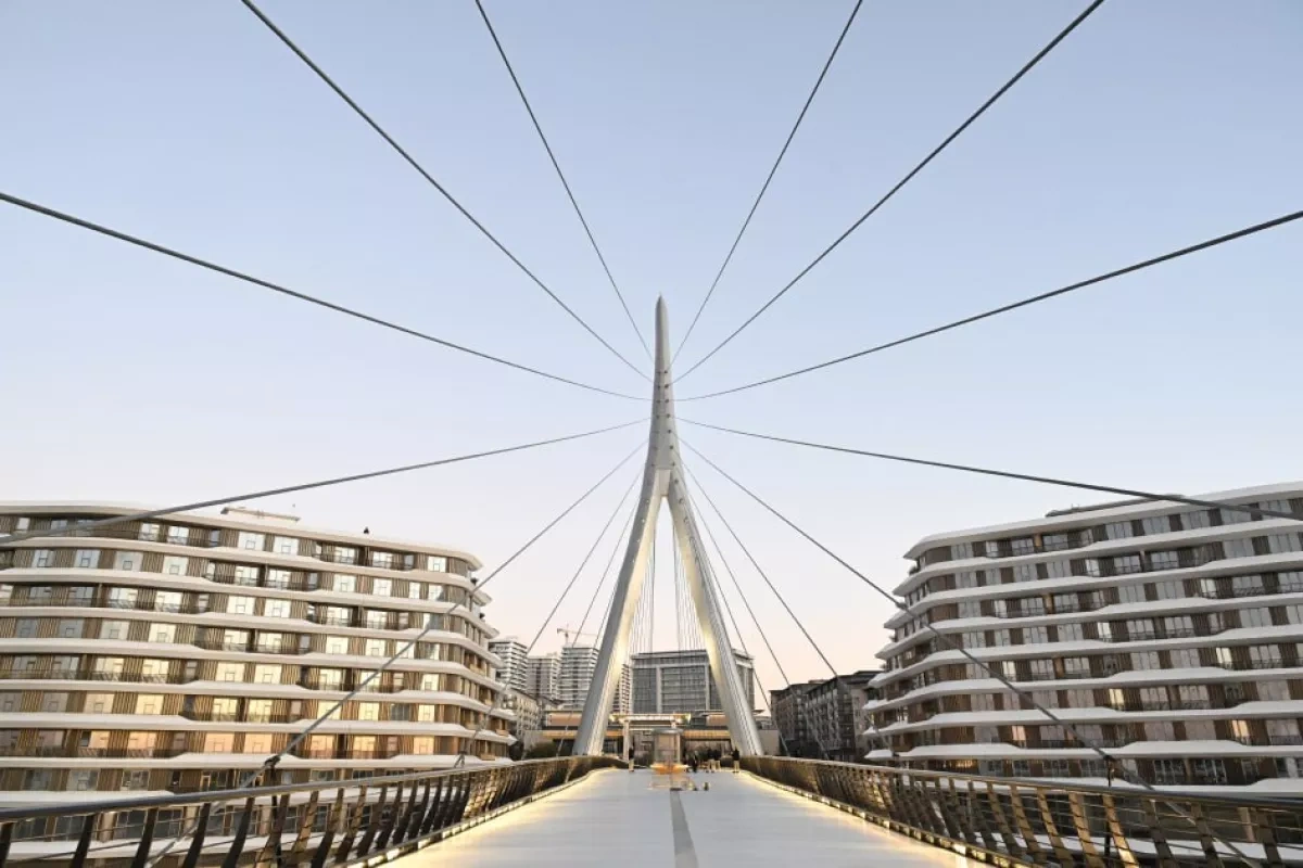 Azerbaijani president visits Baku White City PHOTO