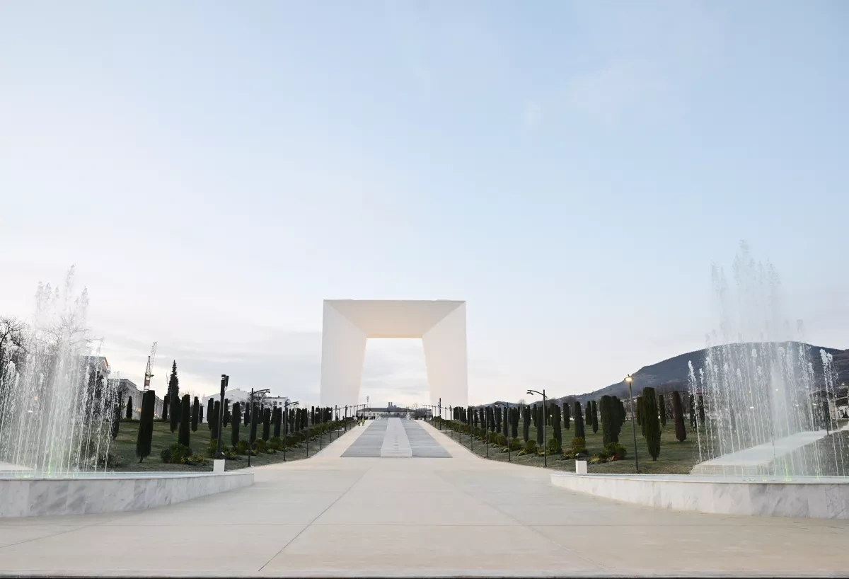 Azerbaijani leader, first lady attend inauguration of Victory Park in Khankendi PHOTO/UPDATED
