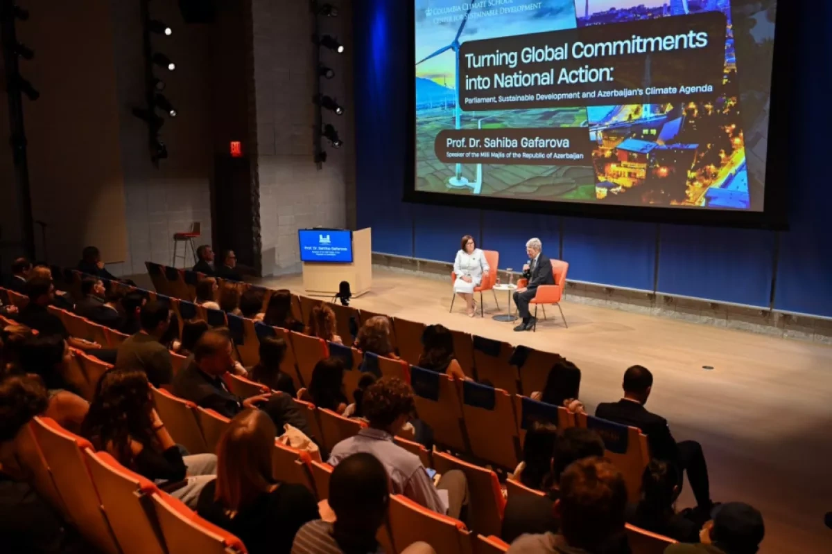 Speaker highlights Azerbaijan’s climate agenda at Columbia University PHOTO