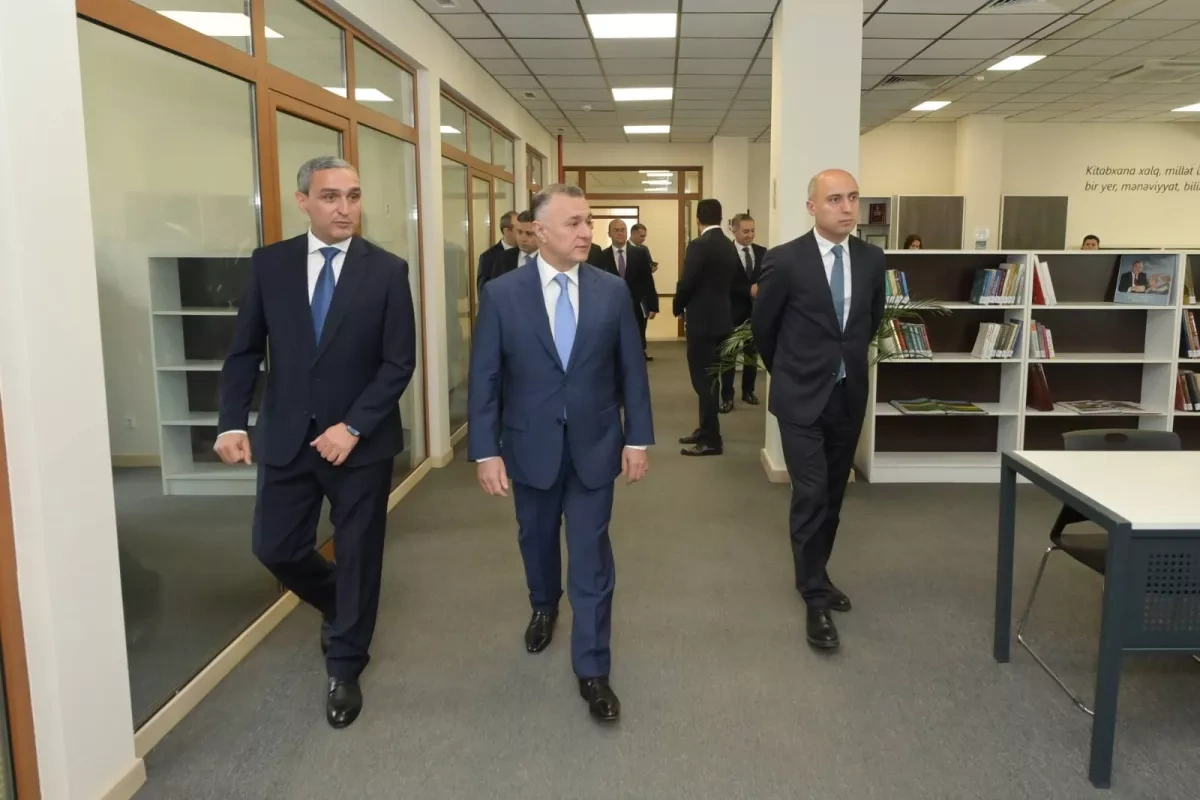 Azerbaijani ministers visit Karabakh University Clinic PHOTO