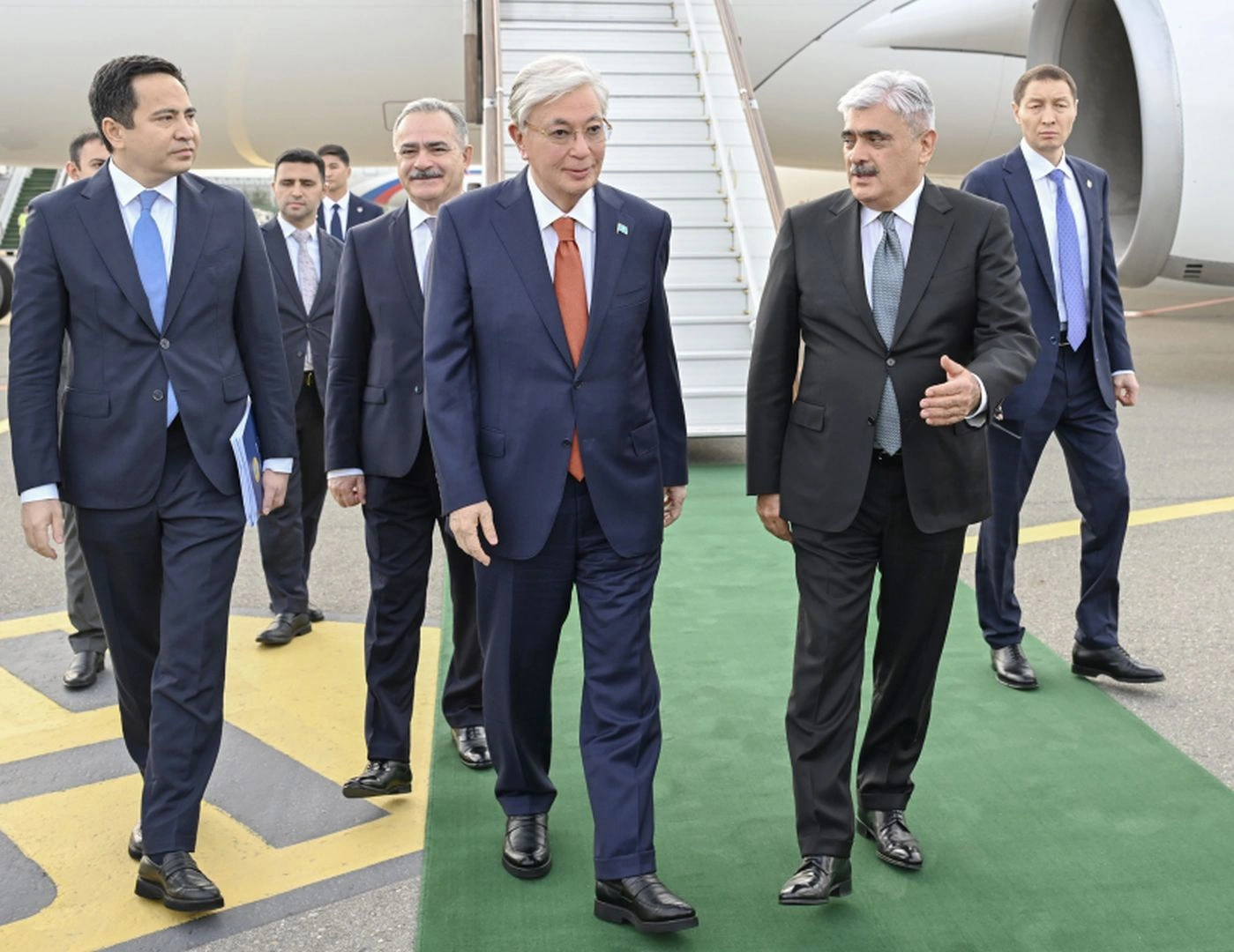 Kazakhstan's Tokayev arrives in Azerbaijan for 7th CICA summit (PHOTO)